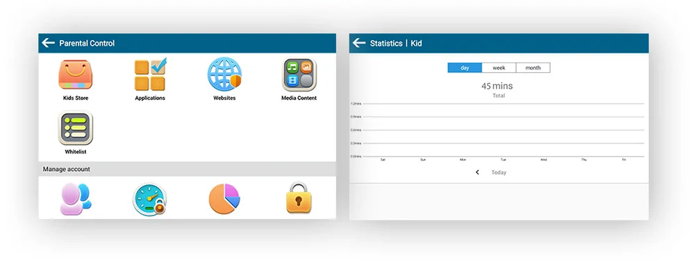Tab30kids parental control